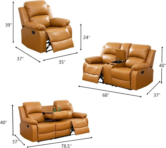 3 Seater Recliner Sofa Modern Living Room Furniture