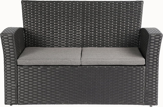 Outdoor Wicker Patio Furniture Set with Comfortable Cushions